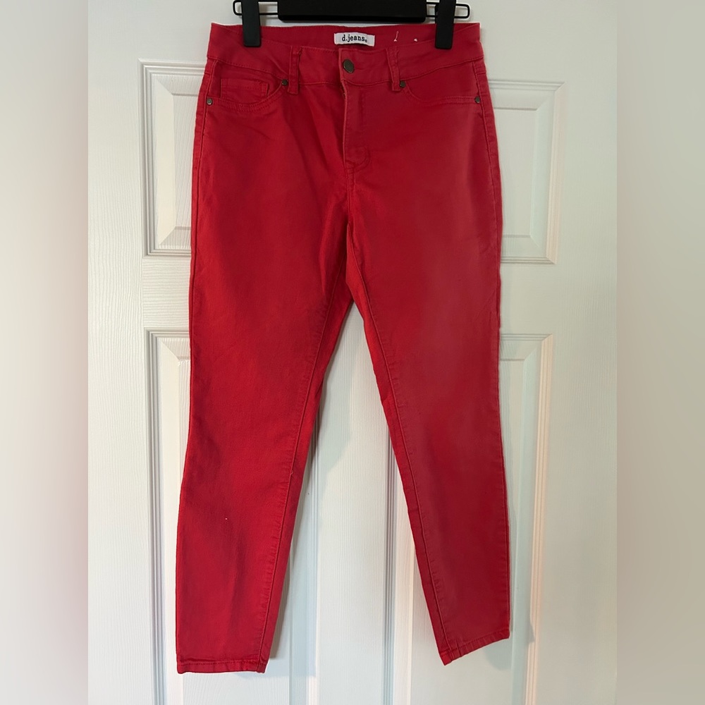 Women’s red jeans